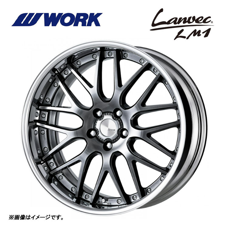 送料無料 ワーク Lanvec LM1 FULL REVERSE STANDARD Adisk 12J-20 +75～－33 5H-114.3 【2本セット 新品】_画像1