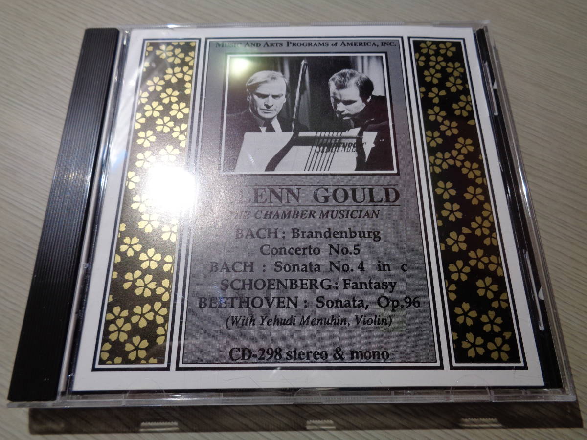 グールド＆メニューイン,GLENN GOULD/THE CHAMBER MUSICIAN/BACH,SCHOENBER,BEETHOVEN(WITH YEHUDI MENUHIN)(MUSIC & ARTS:CD-298 NM CD_画像1