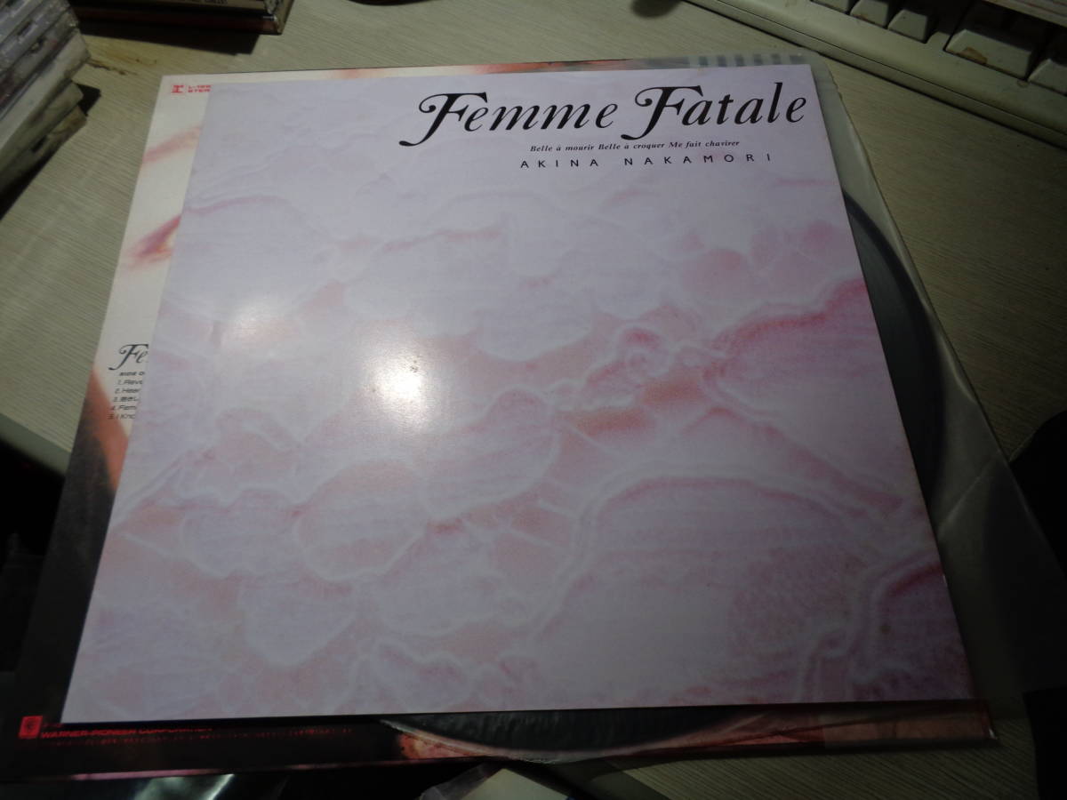 マト1！未使用品/中森明菜,AKINA NAKAMORI/Femme Fatale(1988 WARNER-PIONEER:L-12653 UNPLAYED/MINT/NEW LP w Obi/1-A-1!!!,1-C-1 STAMPER_画像3