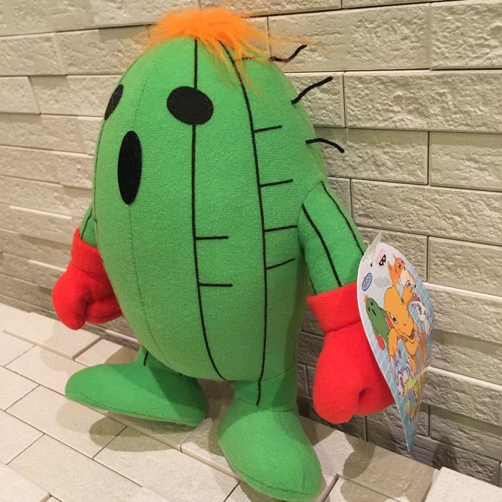  unused tag attaching not for sale digimon adventure 2 cactus togemon soft toy 75869E mascot approximately 18.