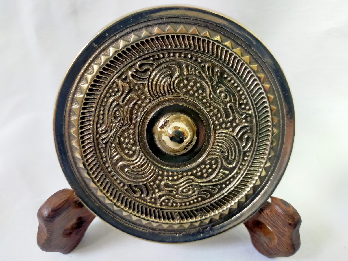 実用青銅鏡(小)C 高錫青銅製 古代中国 三国志 青銅器 レプリカ_画像2