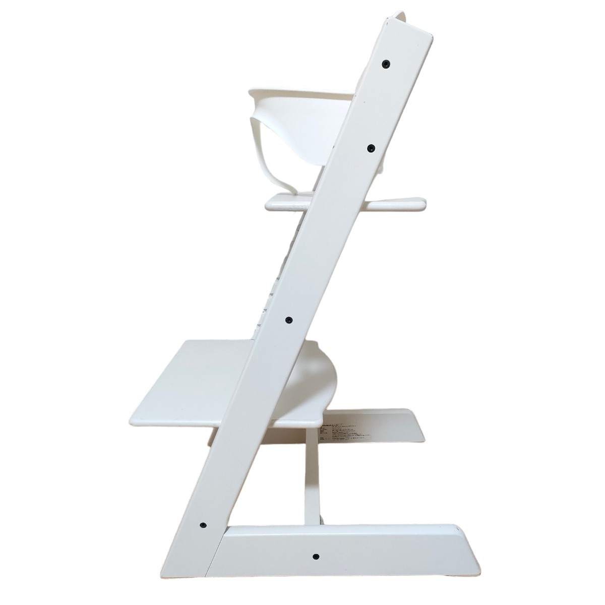 【人気カラー】STOKKE ストッケ　TRIPPTRAPP トリップトラップ　シリアル4 　木製ハイチェア　椅子　ホワイト　ベビーセット_画像5