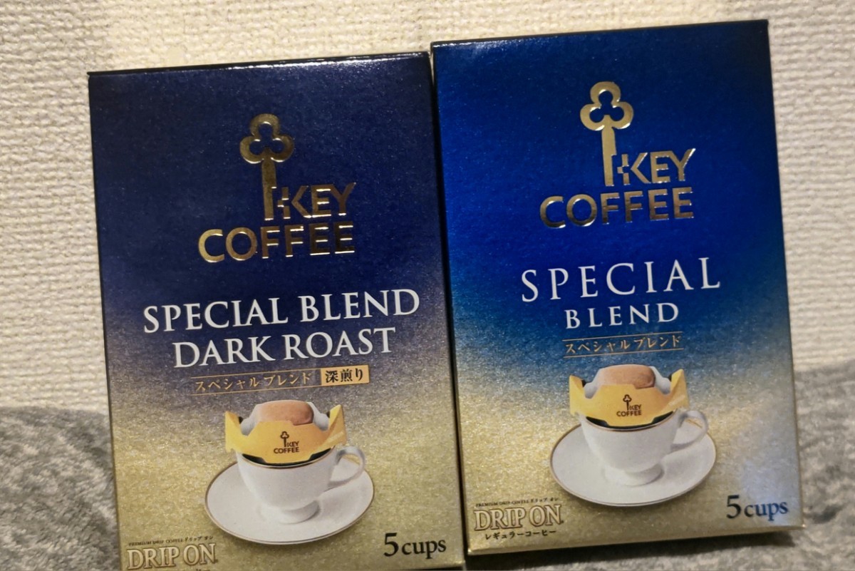 KEY COFFEE SPECIAL BLEND DARK ROAST深煎り＋ KEY COFFEE SPECIAL BLEND レギュラーコーヒー 5P入り2箱 の画像8