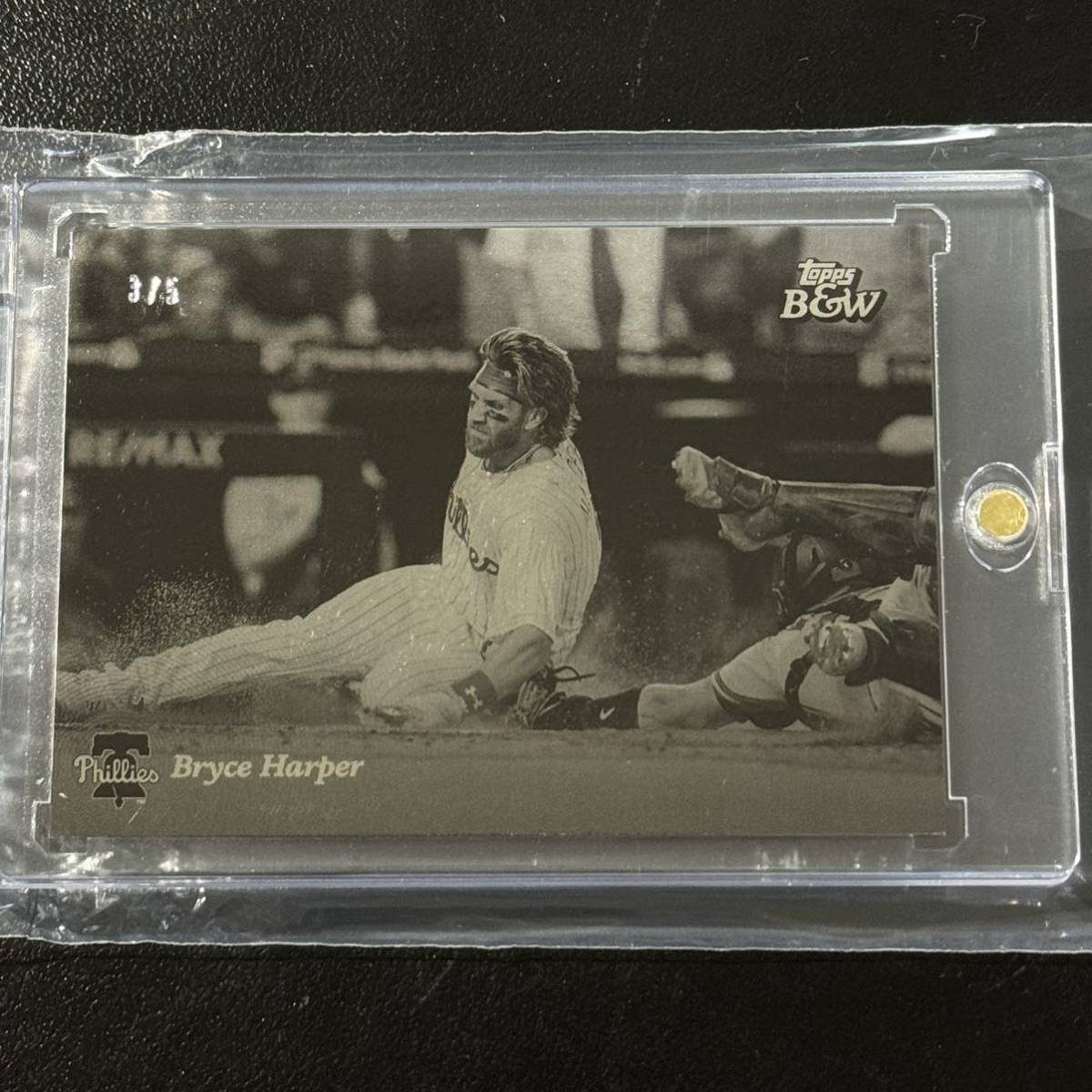 【シャージナンバー】2023 TOPPS BLACK & WHITE Bryce Harper 5枚限定 Silver Foil Philadelphia Phillies ブライス・ハーパー WBC