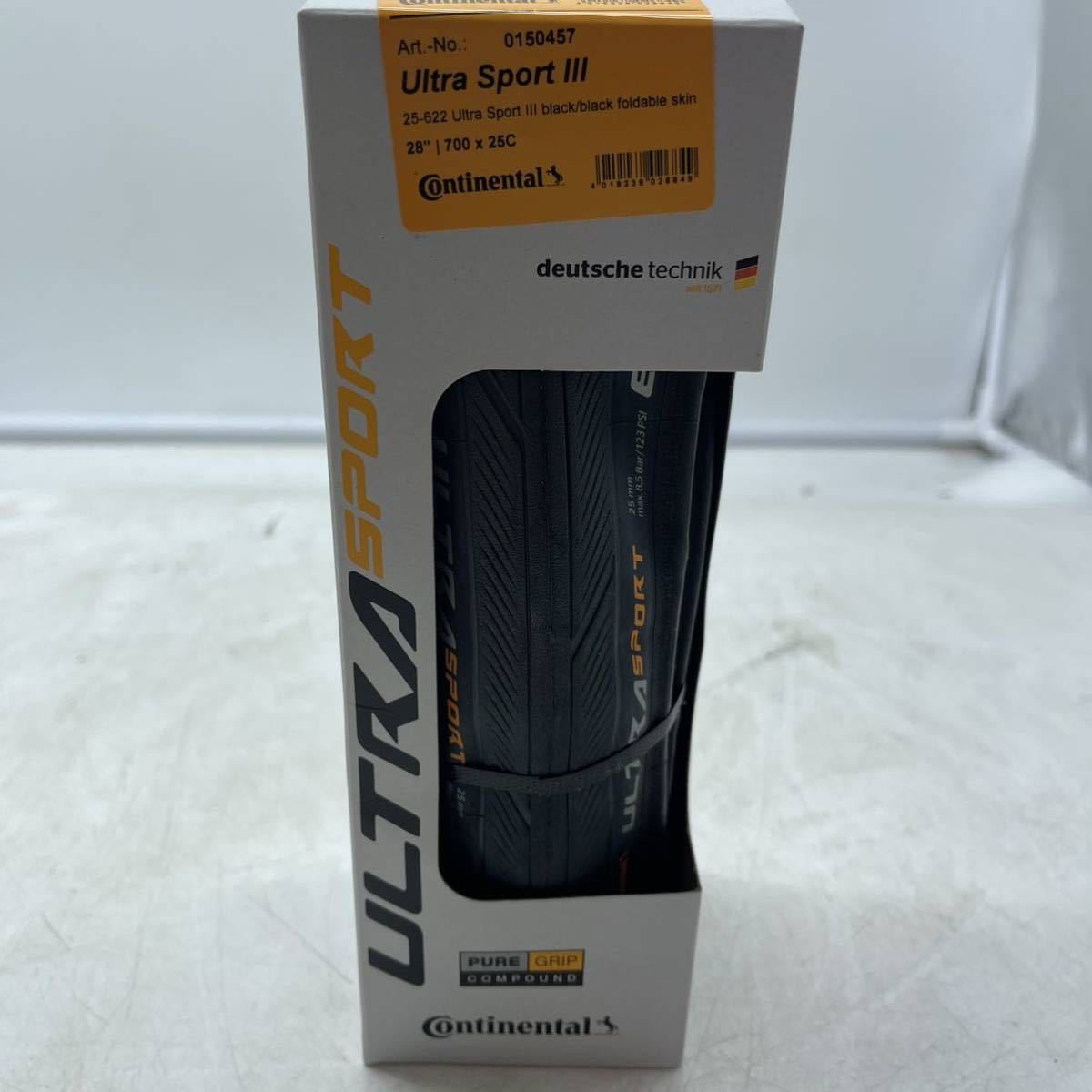 【1円スタート！新品・未開封！】Continental コンチネンタル Ultra Sport 700×25C CONTITUBE RACE 28 700C チューブセット/KK12112-60_画像2