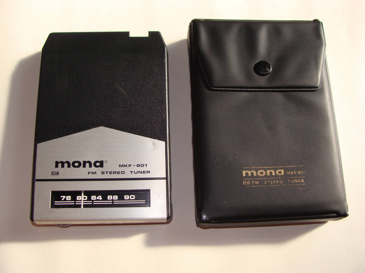 8トラカセット用 FMステレオチューナーパック mona MKF-801 純正ケース 8トラック 8トラ クリックポスト送料185円_画像1