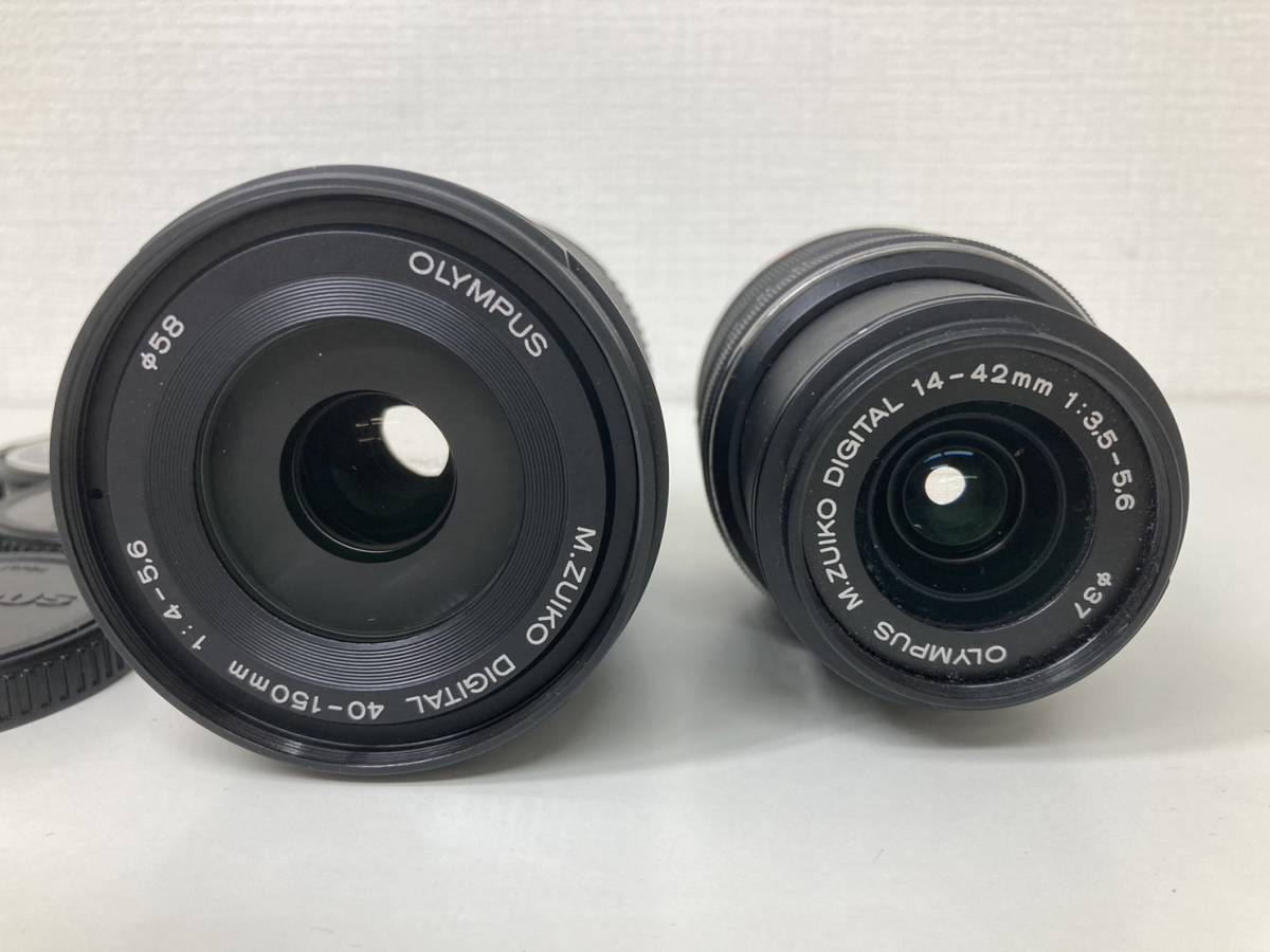 1円～ OLYMPUS PEN Lite E-PL6 14-42mm/1:3.5-5.6 40-150mm/1:4-5.6 ミラーレス一眼カメラ ボディ レンズ 中古品 簡易動作確認済み T221_画像7