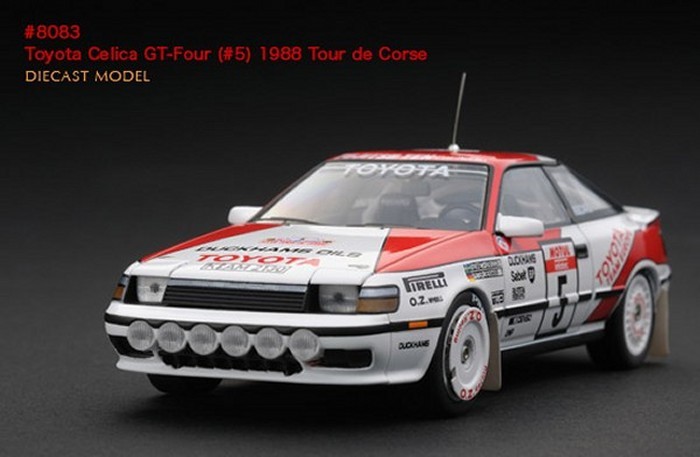新品未展示 1/43 hpi racing エイチピーアイ レーシング TOYOTA Celica GT-Four トヨタ セリカ GT-Four 1988 WRC ツール ド コルス #5 8083
