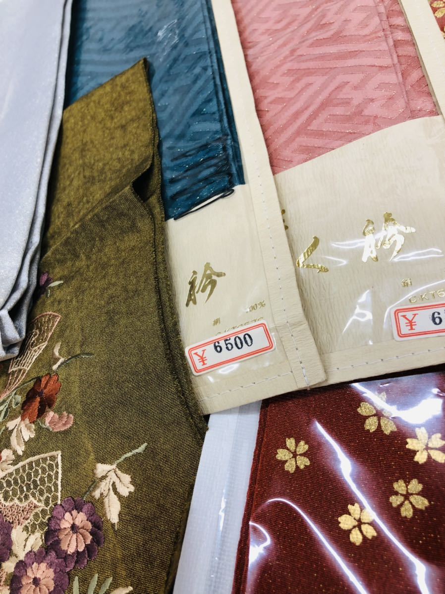 半衿　10点 まとめ売り　大量　襟　和装　和服　和装小物　　刺繍　ラメ　金彩　百貨店　高級品_画像2