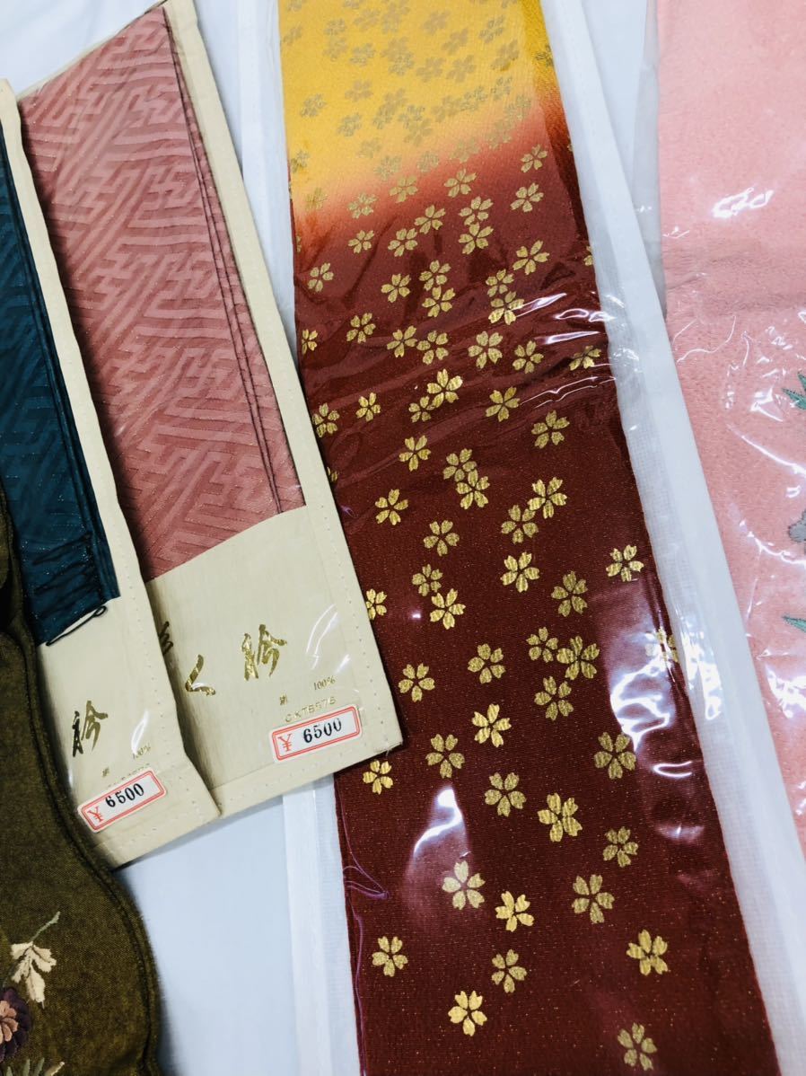 半衿　10点 まとめ売り　大量　襟　和装　和服　和装小物　　刺繍　ラメ　金彩　百貨店　高級品_画像5