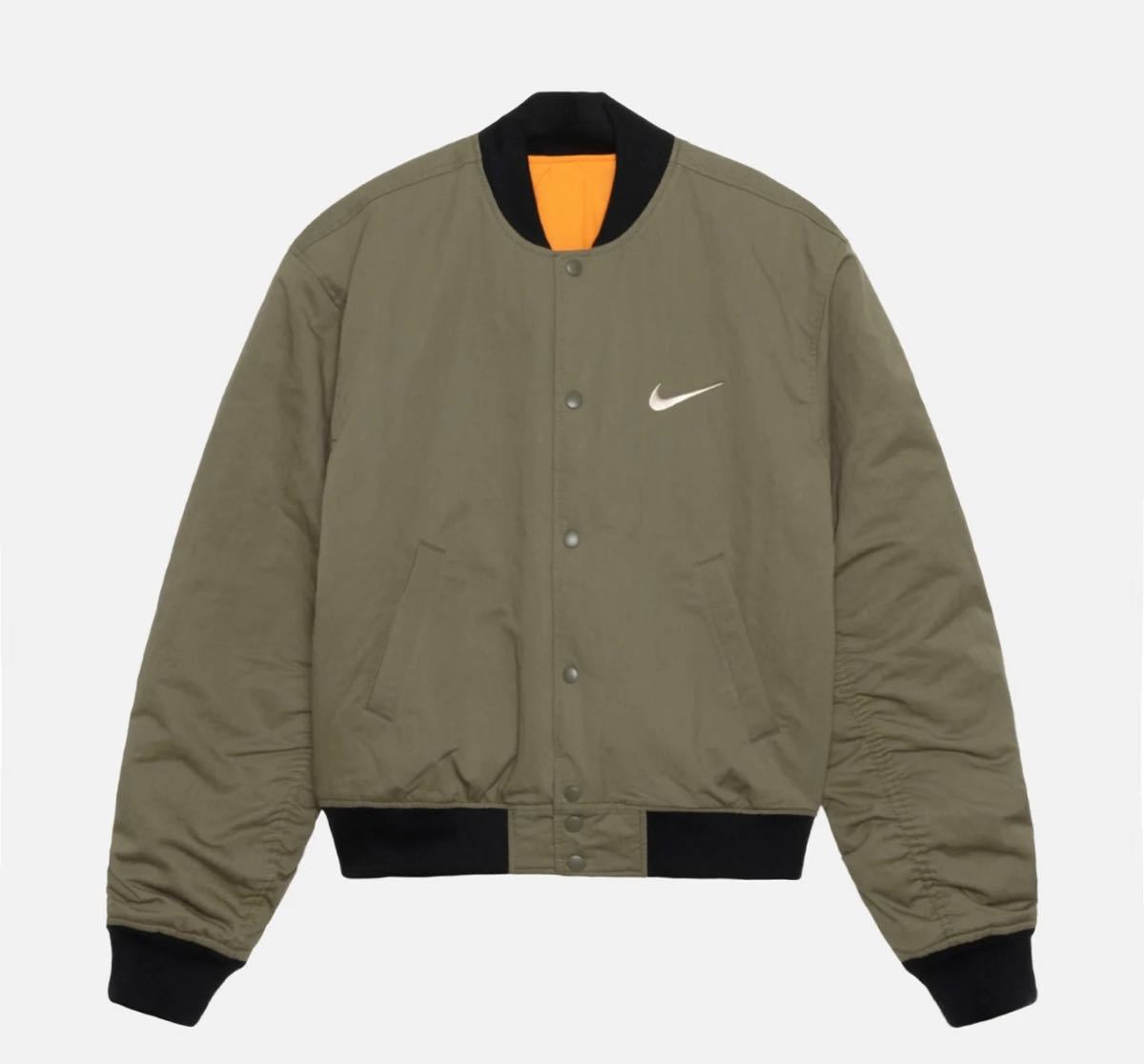 完売品 NIKE x Stussy リバーシブルジャケット オリーブ Lサイズ 完売品 NIKE x Stussy リバーシブルジャケット オリーブ Lサイズ