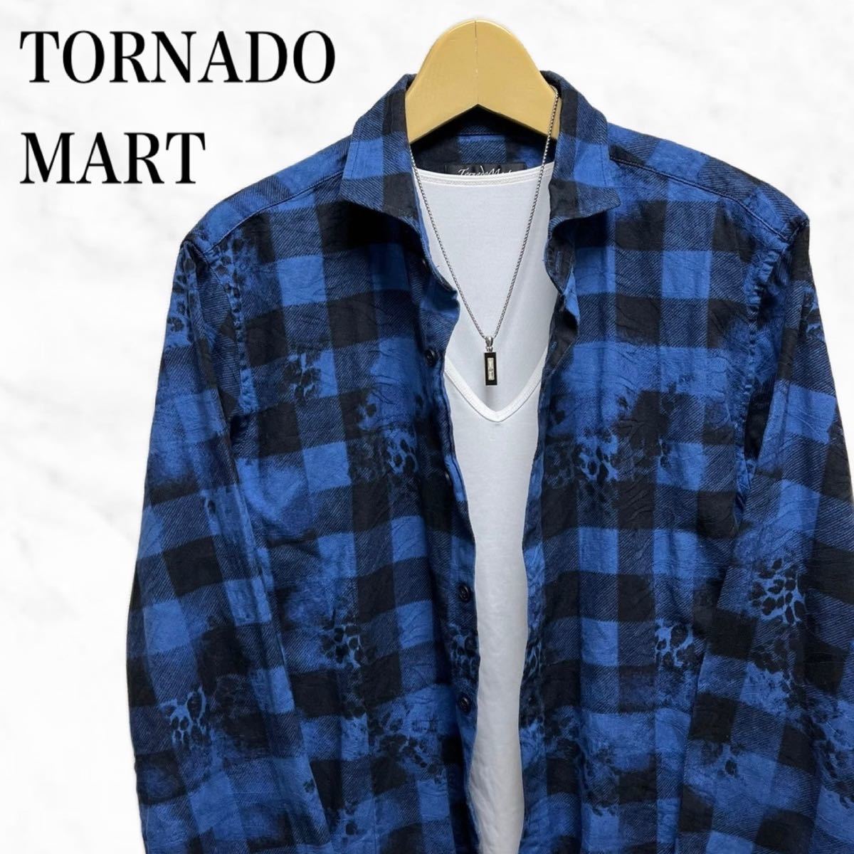 TORNADO MART チェックシャツ 長袖シャツ 日本製 カジュアルシャツ