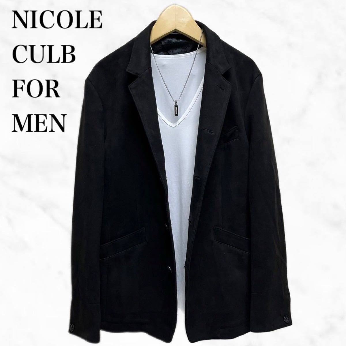 NICOLE CLUB FOR MEN テーラードジャケット 黒 ブラック｜Yahoo!フリマ