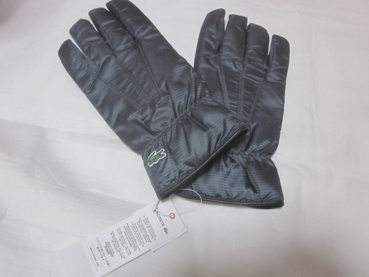 #[LACOSTE]#[ Lacoste ]#[ gloves ]#[ gray series ]#[ unused tag attaching ]#[ postage 230 jpy ]#