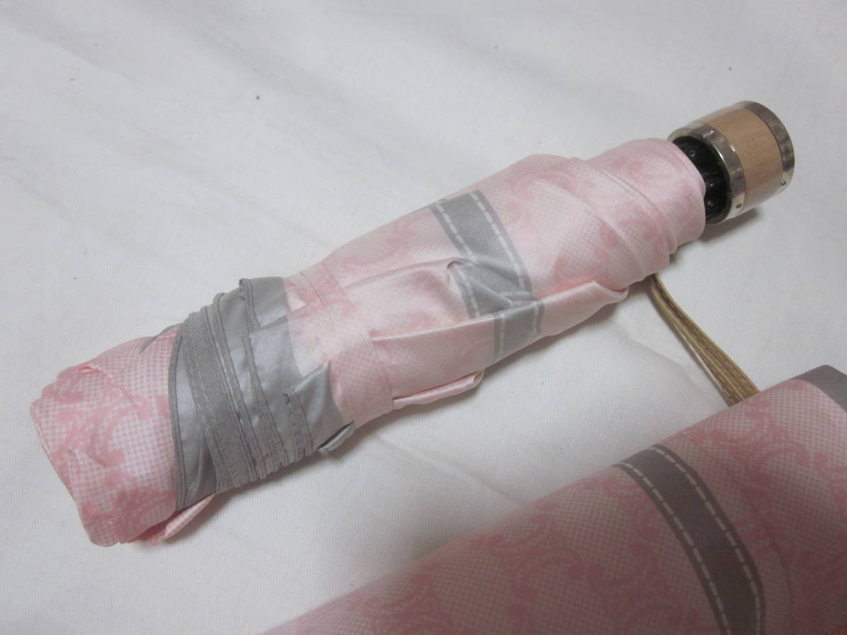 #[CELINE]#[ Celine ]#[ folding umbrella folding umbrella ]#[ pink total pattern ]#[ unused ]# umbrella Trio mf Macadam 