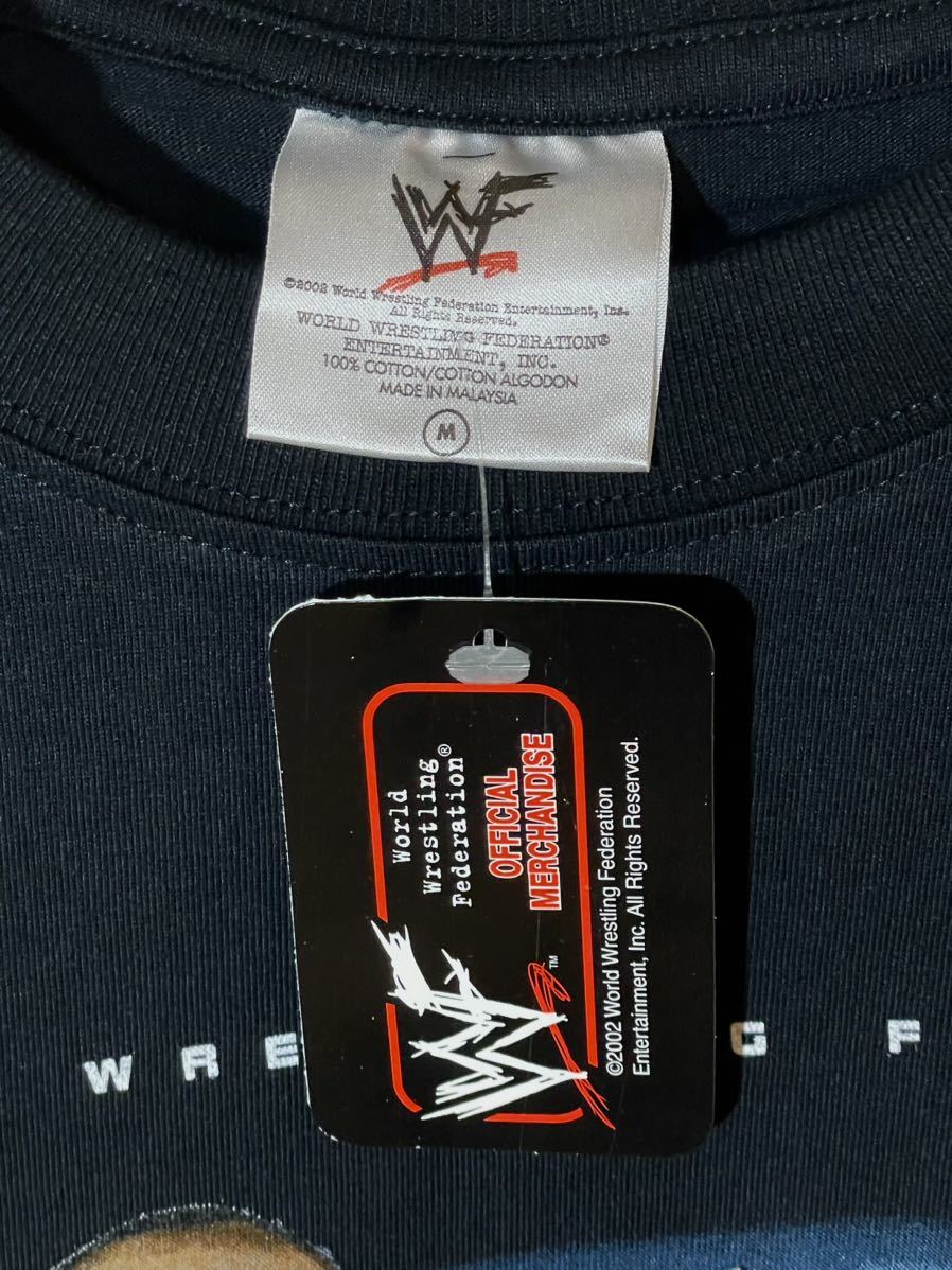 WWF 2002年 デッドストック ザ・ロック スマックダウン 日本公演 3・1 横浜アリーナ Tシャツ Mサイズ 未着用 WWE ドウェイン・ジョンソン_画像5
