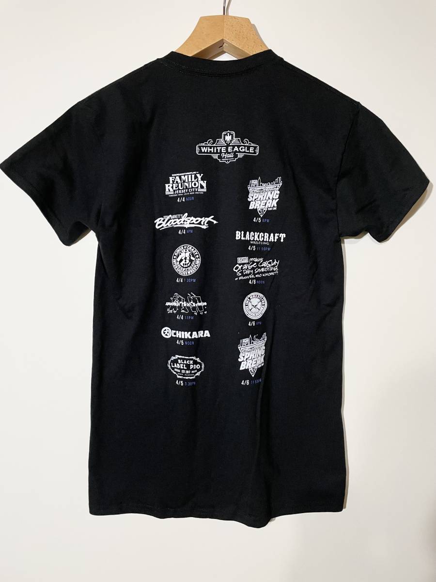 GCW 裏レッスルマニア The Collective 2019 大会開催記念 Tシャツ（両面プリント）輸入 デッドストック 未着用 Sサイズ プロレスTシャツ_画像2