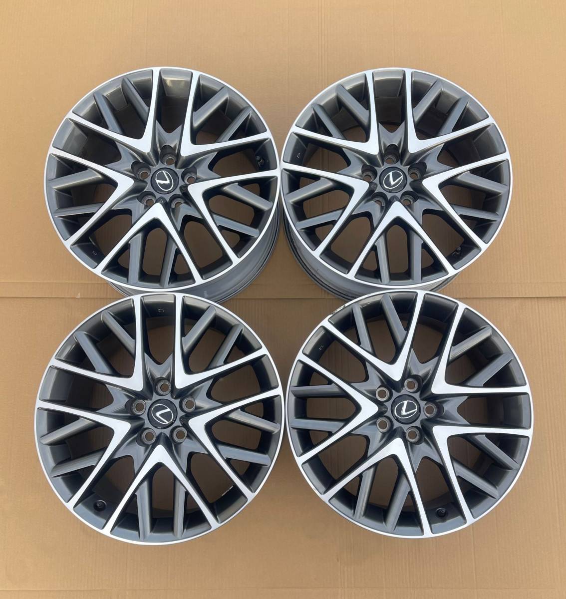 ◆ 希少！レクサス　GSC10 RC350 Fスポーツ 純正　◆ 19x8J+45/9J+60/PCD:114.3/5穴◆4本セット_画像1