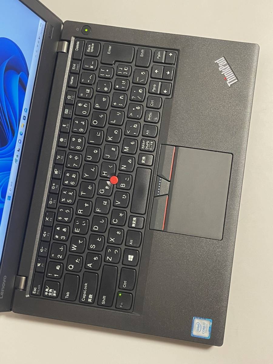 送料無料 処分価格 LenovoThinkPad X270 第7世代Core-i7 7500U 2.7Ghz～ターボ最大3.5Ghz/メモリ8GB/SSD128GB/Webカメラ/Wi-Fi/FullHD_画像2