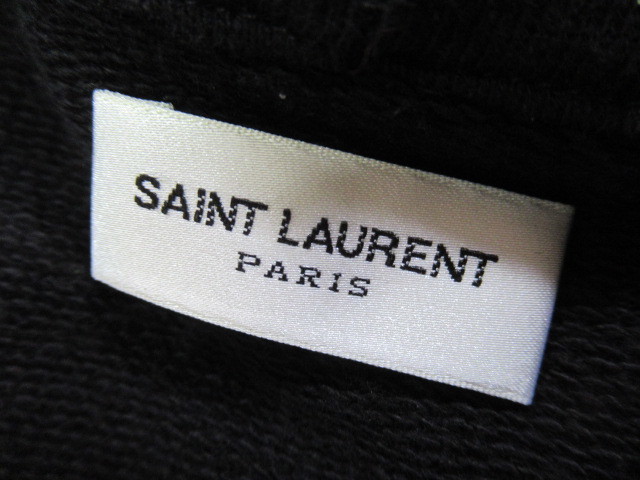 SAINT LAURENT PARIS サンローランパリスタッズデザインジップ スウェットパーカーM_画像6