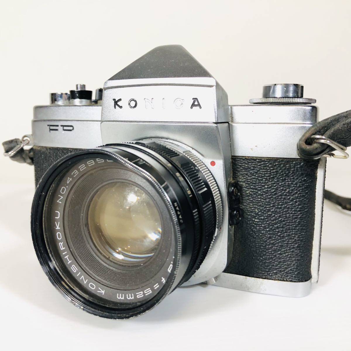 【訳アリ大特価】Konica コニカ FP LENS 1:1.8 f＝52mm カメラ 一眼レフカメラ フィルムカメラ_画像1