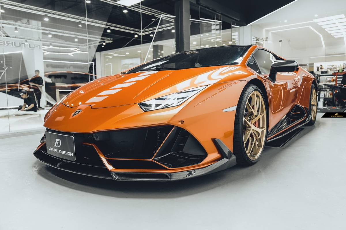 【FUTURE DESIGN】Lamborghini ランボルギーニ Huracan ウラカン EVO サイドスカート 本物DryCarbon ドライカーボン カスタム エアロ_画像6