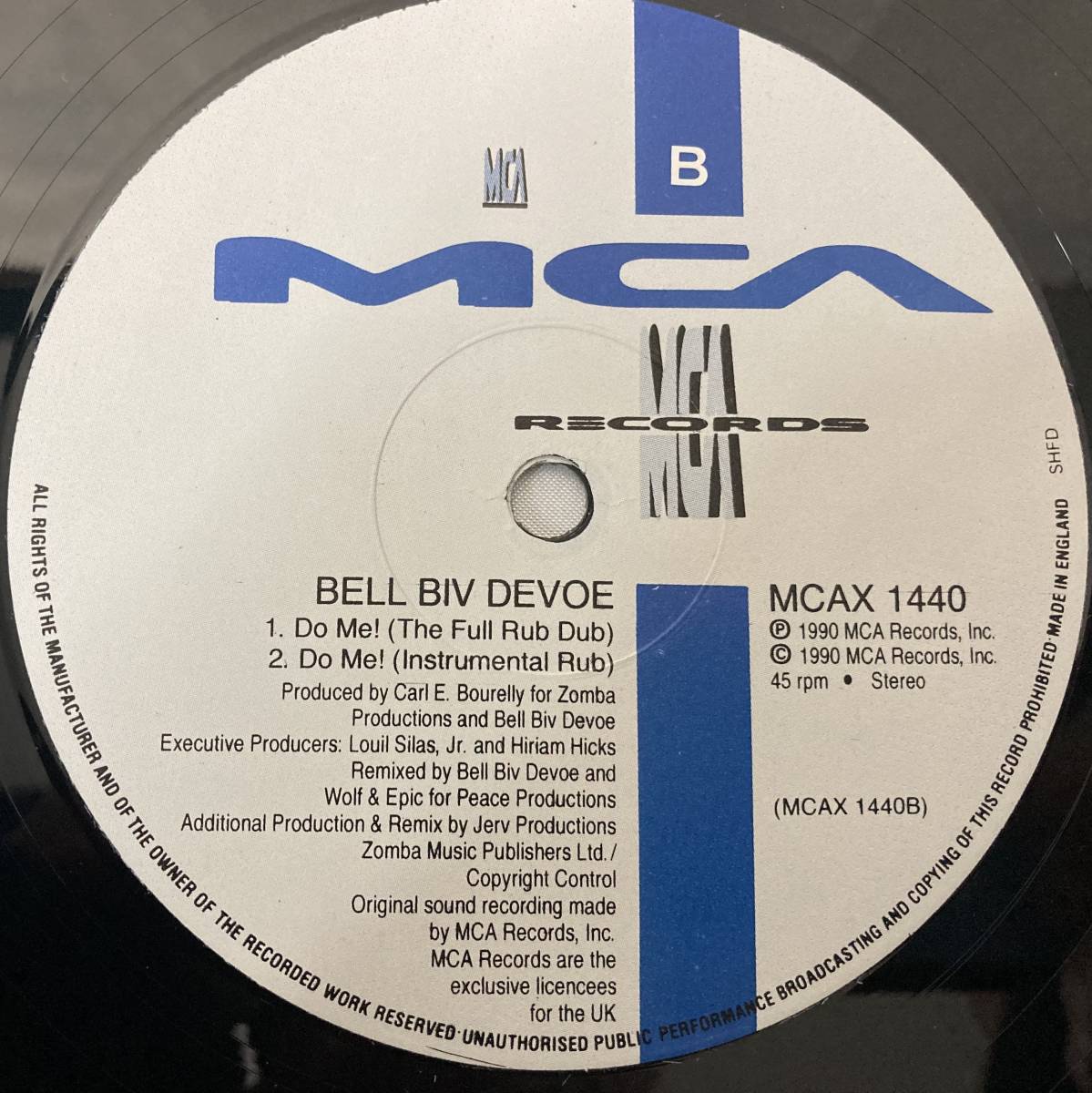 Bell Biv Devoe / DO ME! (THE S&P JERVIER FULL RUB MIX) 【UK盤/試聴検品済】R&B/NEW JACK SWING 12inch シングル_画像6