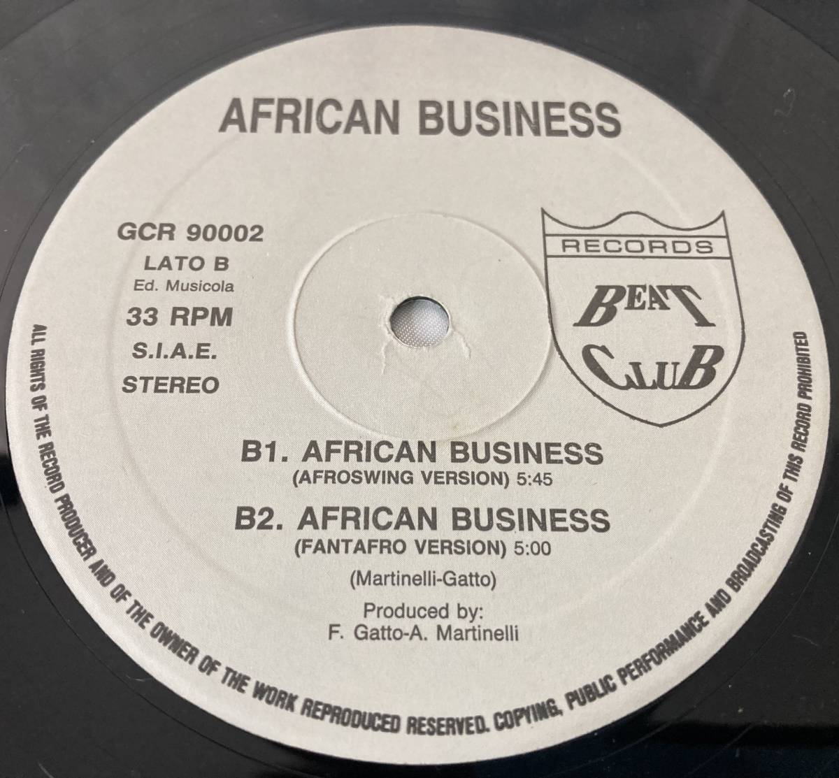 African Business In Zaire【伊盤/試聴検品済】90'/Electronic/Tribal/Euro House/Hip-House/12inch シングル_画像5