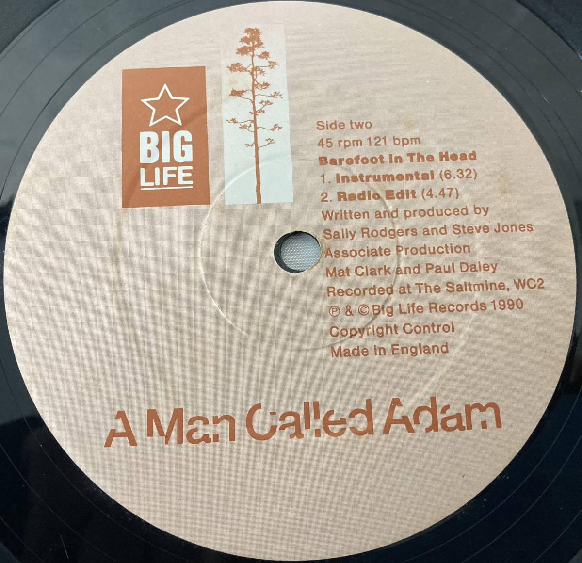 A Man Called Adam - Barefoot In The Head 【UK盤/試聴検品済】Electronic/House/12inch/シングル_画像6