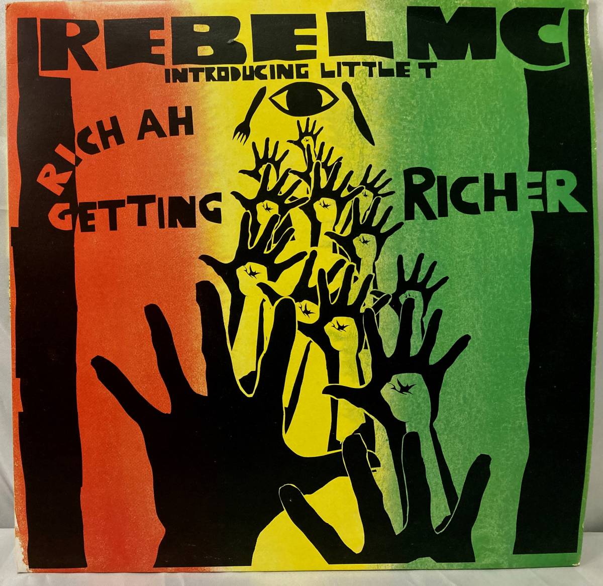 Rebel MC Introducing Little T Rich Ah Getting Richer【UK盤/試聴検品済】90's/Electronic/Breakbeat/Jungle/12inch シングルの画像1
