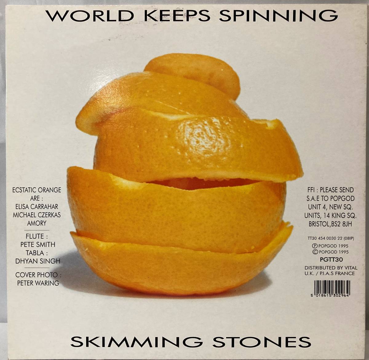 ECSTATIC ORANGE - World Keeps Spinning【UK盤/試聴検品済】90's/Electronic/Leftfield/Downtempo/12inchシングル_画像3