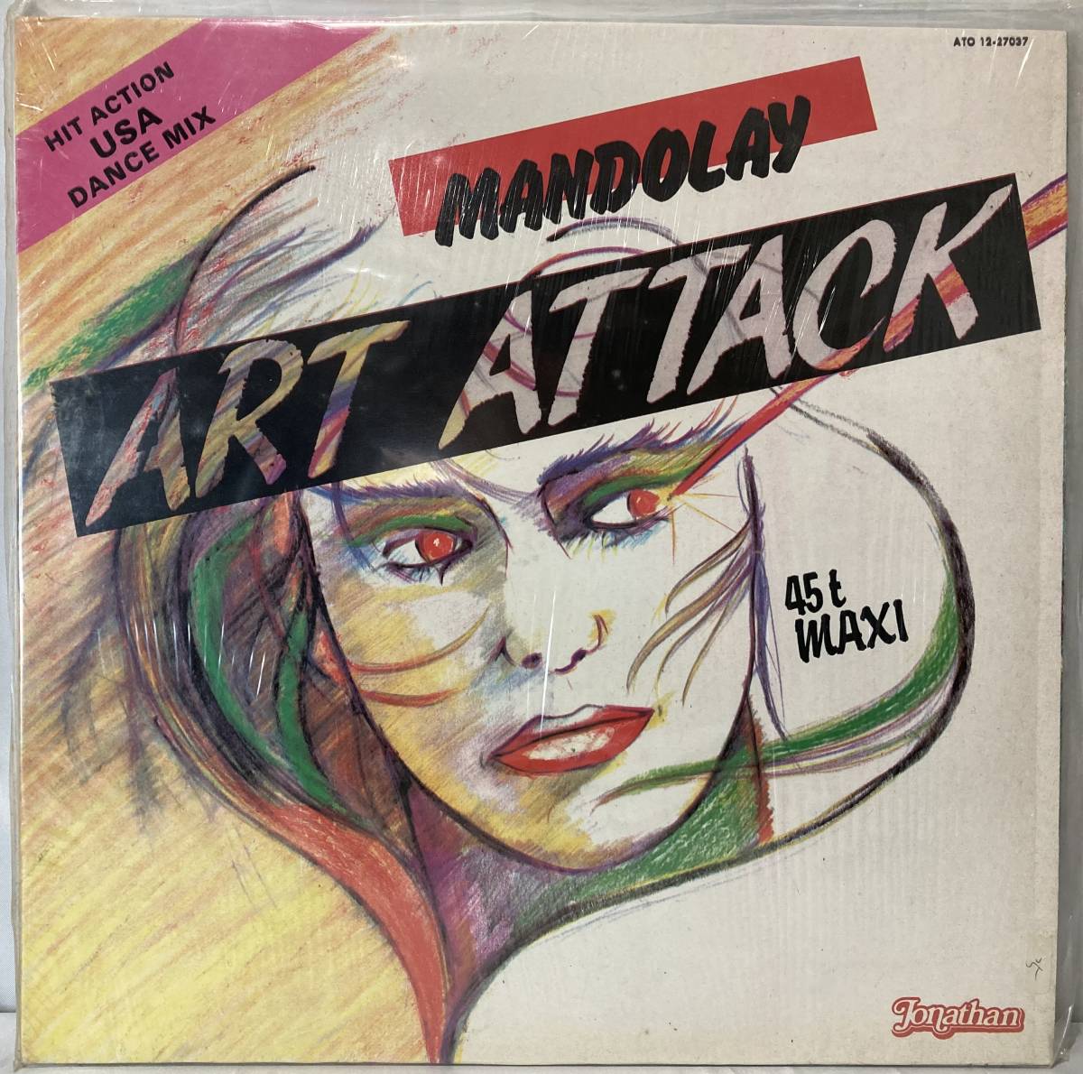 Art Attack - Mandolay【仏盤/試聴検品済】80'/Electronic/Hi NRG/Synth-pop/Disco/12inch シングルの画像1