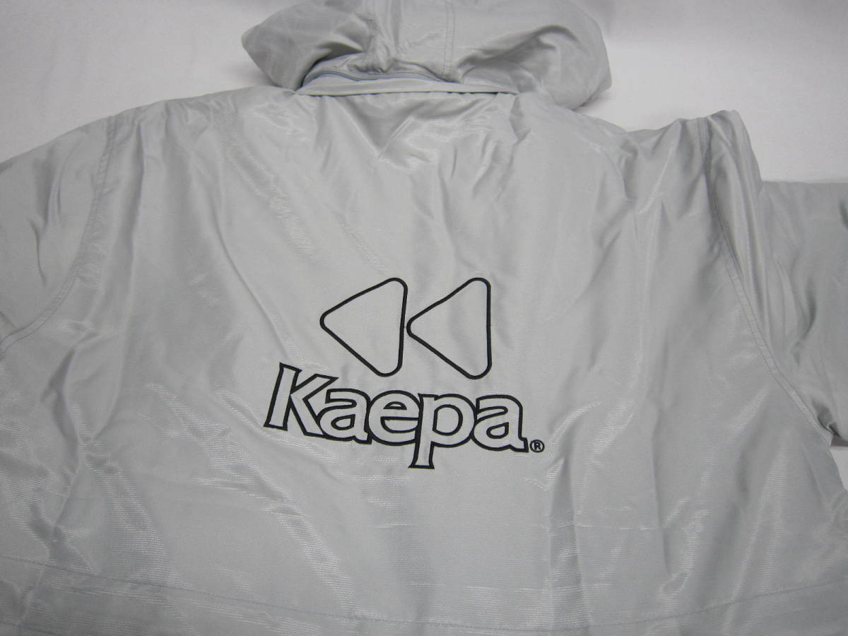 【送900円】　6650　Kappa　カッパ　メンズ　ベンチコート　ナイロンジャケット　グレー　L　中綿入り　ポリエステル100%　フード取外可_画像10