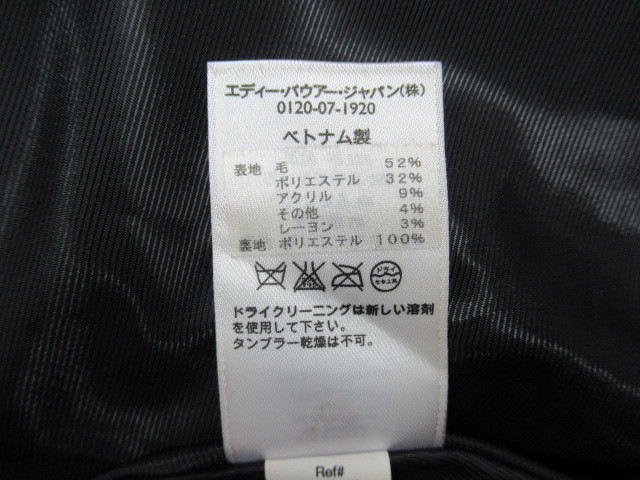 【送900円】　6739　Eddie Bauer　エディーバウアー　メンズ　シャツ風アウター　厚手　赤系　チェック柄　MEN'S XL　表地毛52％混_画像7