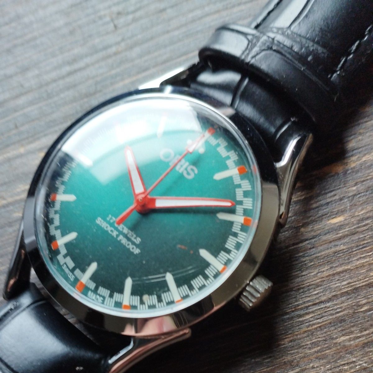 ●美品！●オリス■ORIS 手巻き機械式1980年代ヴィンテージメンズ腕時計アンティーク即納 男性人気ブランド1112