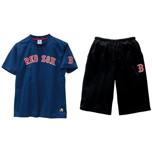 新品タグ Red Sox ドライメッシュ MLB トレーニング ルームウエア M パンツ Tシャツ 女性L相当 明日発送可