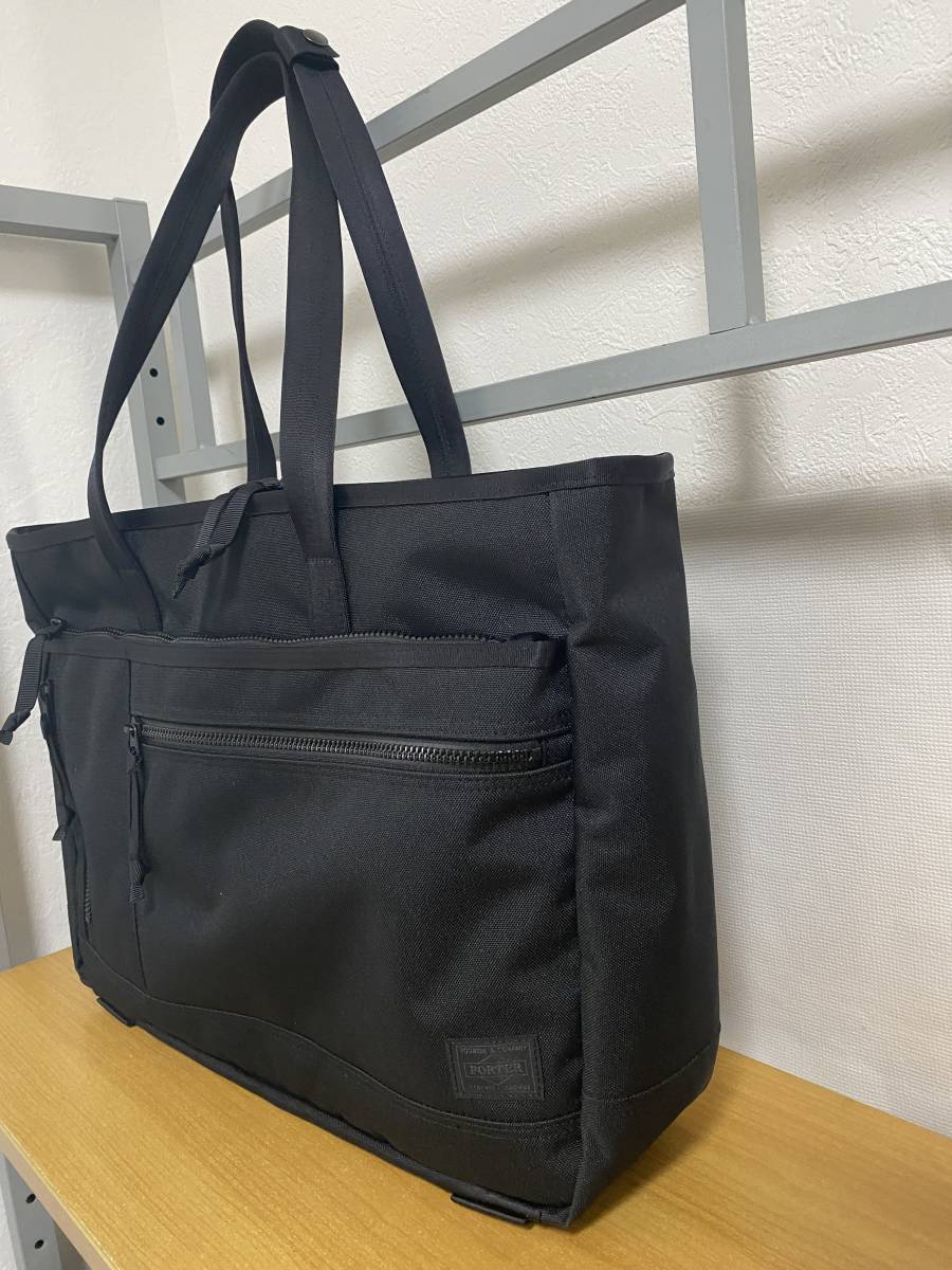 定価33000円●極美品●PORTER 吉田カバン ポーター INTERACTIVE TOTE BAG トートバッグ 品番：536-16155 黒 15インチpc収納可_画像4