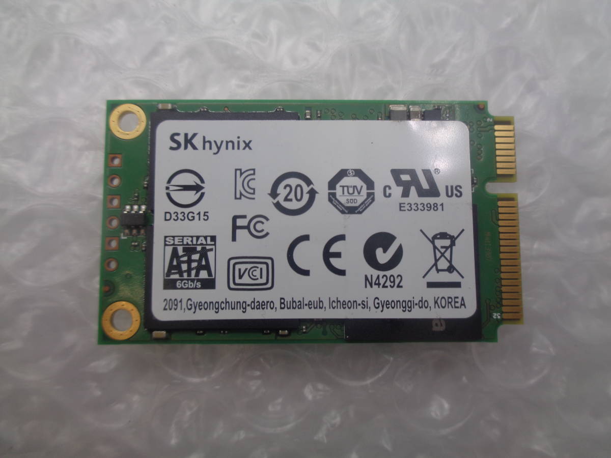 複数入荷 SKhynix HFS064G3AMNB-2200A 64GB SSD ｍSATA 中古動作品(S217)_画像2