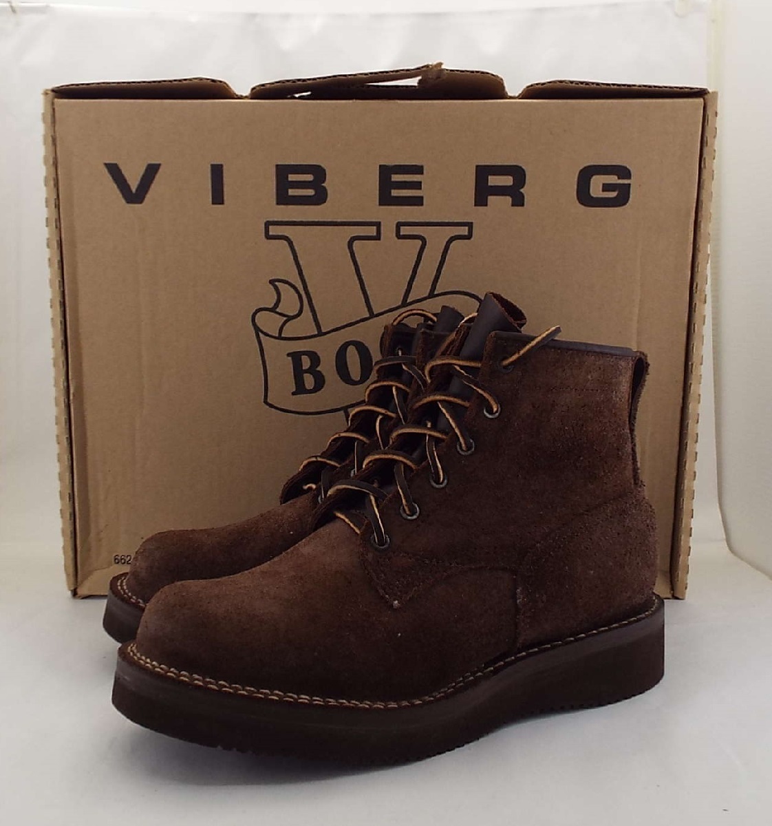 T2495〇VIBERG(ヴァイバーグ)BOBCAT ボブキャット Style 36 スウェード ワークブーツ サイズ7.5(25～26cm相当)