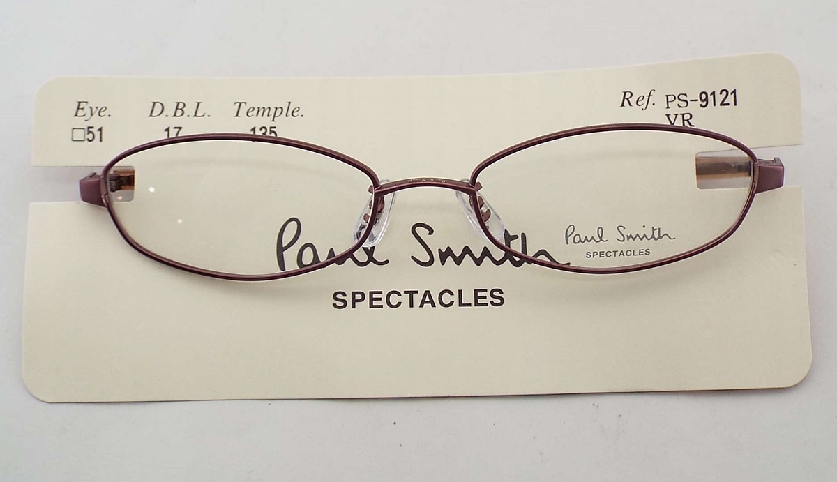 T2347[未使用]Paul Smith Spectacles(ポール・スミス・スペクタクルズ)眼鏡フレーム メガネ 伊達眼鏡レンズ PS-9121 VR 51□17-135