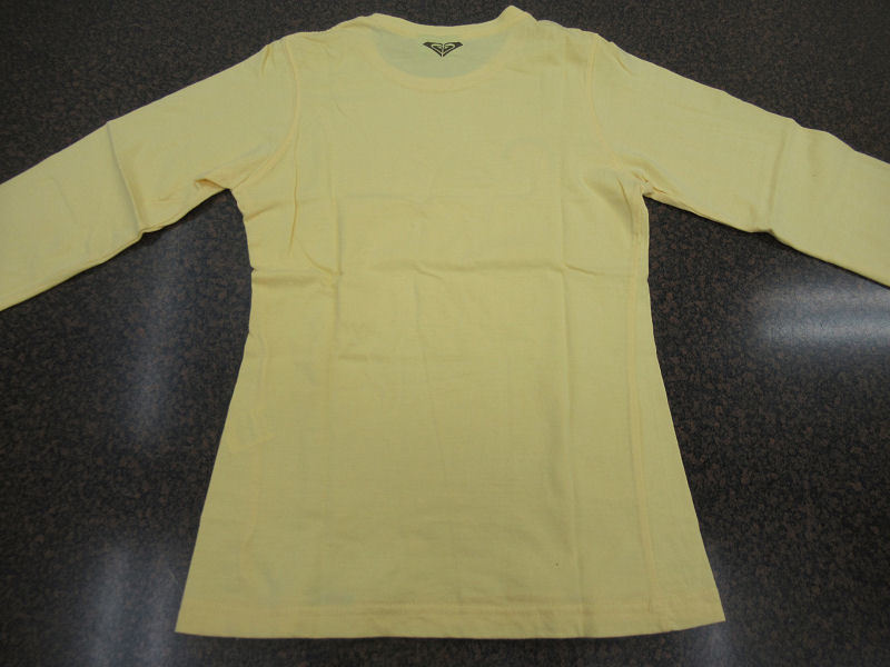 ROXY( Roxy ) футболка с длинным рукавом желтый цвет M[ б/у товар ]