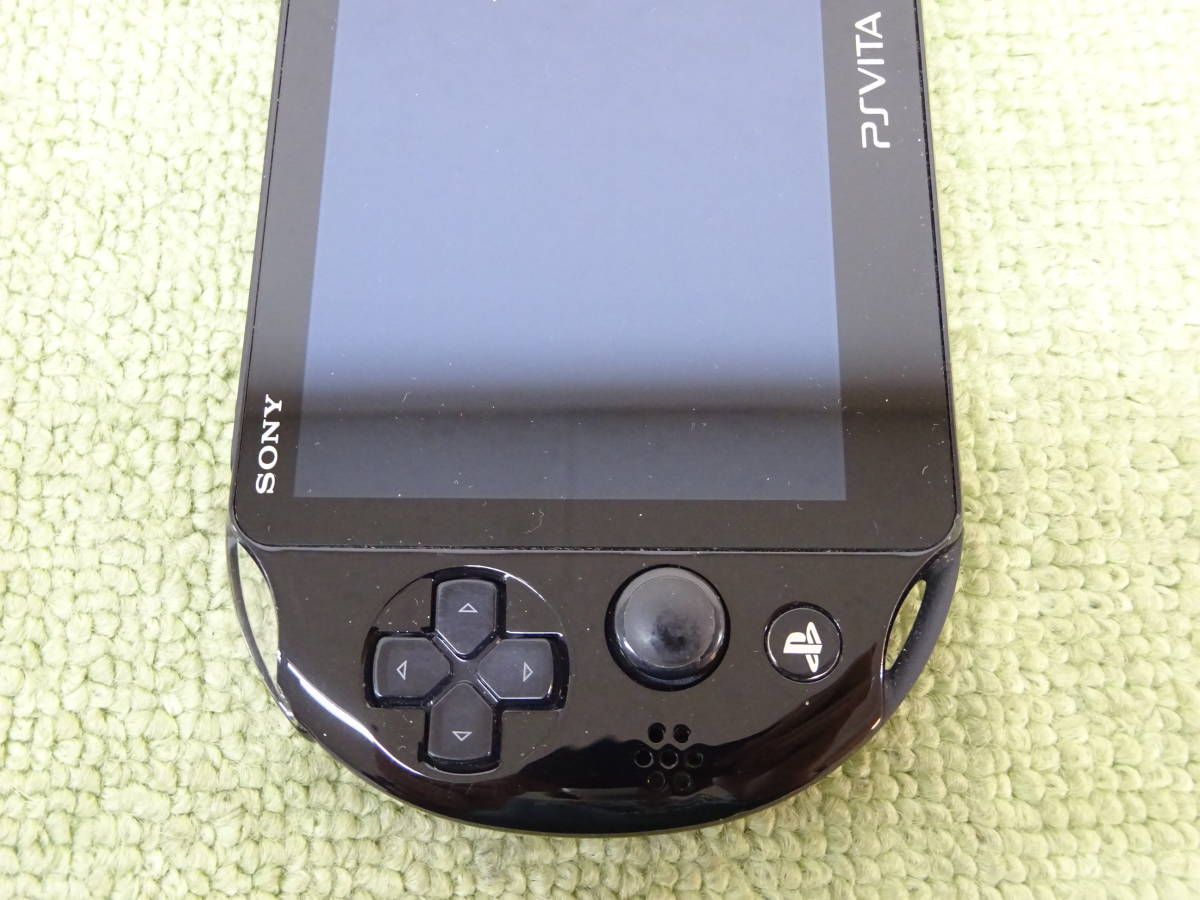 073-L56) 中古品 SONY playstation PS Vita 本体のみ ブラック PCH-2000 動作OK　④_画像3