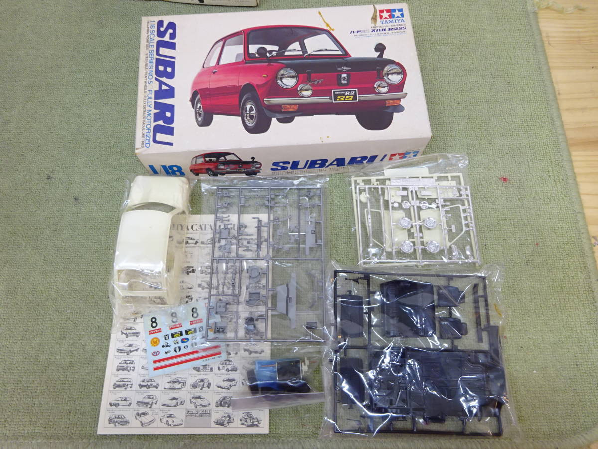 115-L99)現状品 ミニカー プラモ 3点セット アオシマ ホンダライフ ステップバン スポーツ タミヤ スバルR2 エルエス ミニクーパーS_画像6