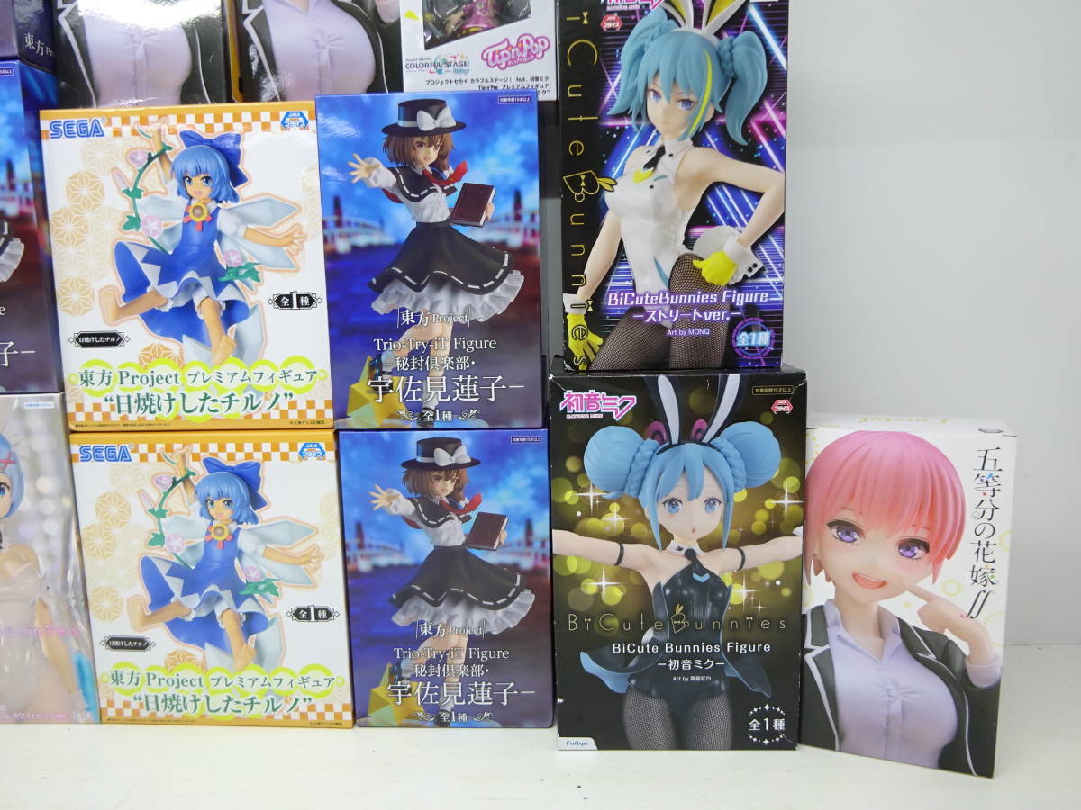 078-Q64) 未開封品 美少女 フィギュア まとめ売り 初音ミク リゼロ レム 東方 宇佐見菫子 チルノ 陰の実力者 アルファ ごと嫁 一花 等_画像7