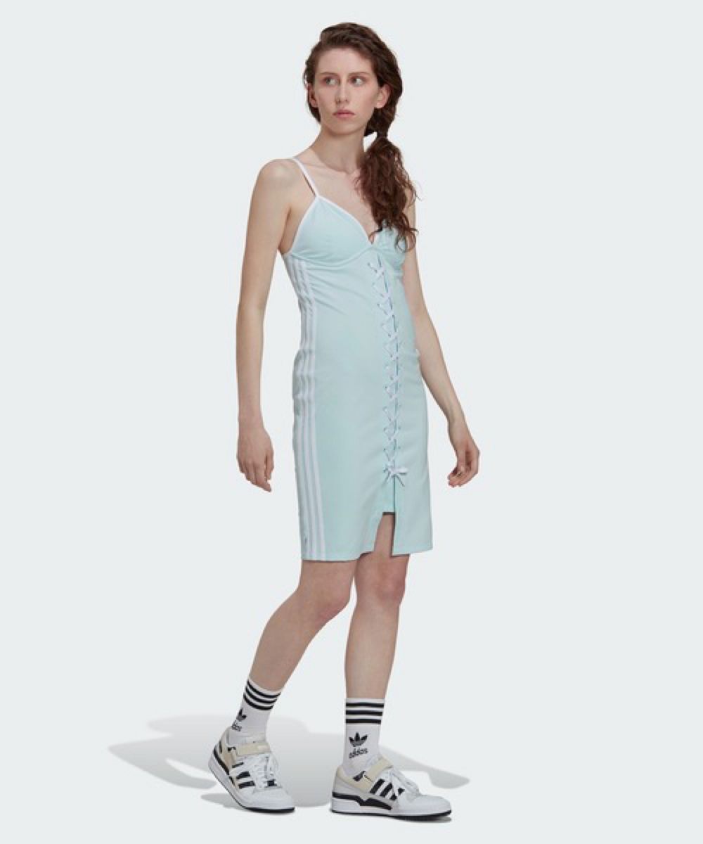 Adidas(アディダス)・レースドレス キャミソールワンピース Always キャミソールレースアップストラップワンピース adidas