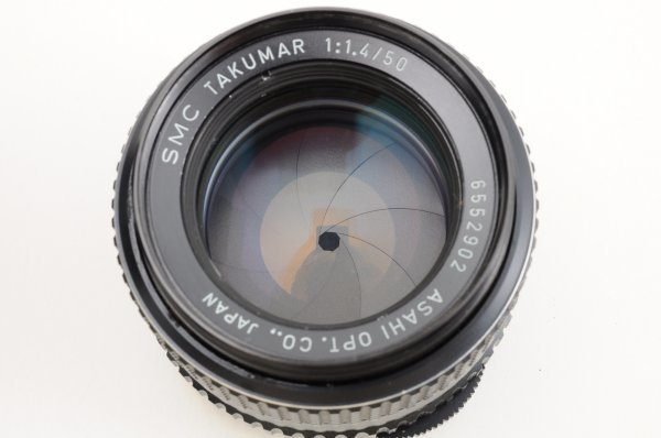 ASAHI PENTAX アサヒ ペンタックス SPOTMATIC SP SMC TAKUMAR 50mm F1.4 フィルム 一眼レフ カメラ 動作品 フィルター キャップ付 A-631M_画像6