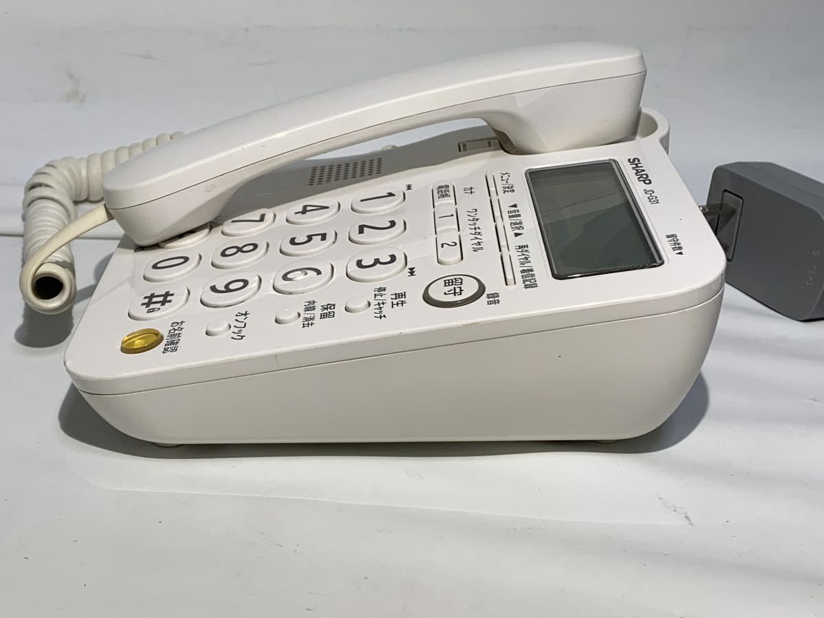 SHARP シャープ JD-G31CL デジタルコードレス電話機 親機のみ 動作確認済み 中古 155d0200の画像8