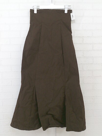 ◇ natural couture ナチュラルクチュール ロング マーメイド スカート サイズS ブラウン レディース_画像2