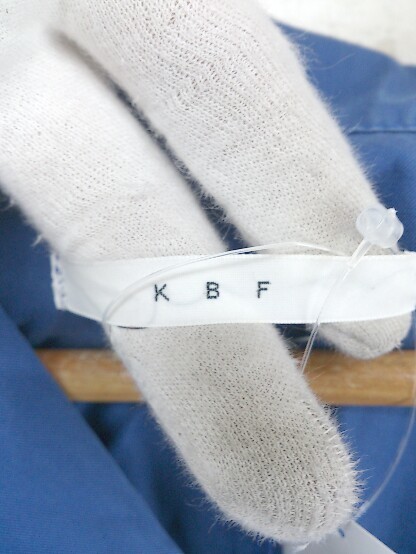 ◇ KBF ケービーエフ URBAN RESEARCH 薄手 長袖 ショップ コート サイズONE ブルー レディース E_画像3