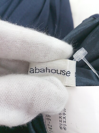 ◇ abahouse mavie アバハウス マヴィ ロング プリーツ スカート ネイビー レディース P_画像3